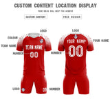 Custom Red Classic Soccer Training Sets Jersey For Adults/Kids
