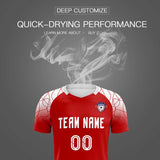 Custom Red Classic Soccer Training Sets Jersey For Adults/Kids