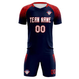 Custom Navy Classic Soccer Training Sets Jersey For Adults/Kids
