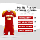 Custom Red Classic Soccer Training Sets Jersey For Adults/Kids