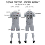 Custom Silver Classic Soccer Training Sets Jersey For Adults/Kids