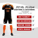 Custom Black Classic Soccer Training Sets Jersey For Adults/Kids
