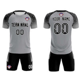 Custom Silver Classic Soccer Training Sets Jersey For Adults/Kids