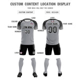 Custom Silver Classic Soccer Training Sets Jersey For Adults/Kids