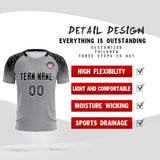 Custom Silver Classic Soccer Training Sets Jersey For Adults/Kids