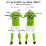 Custom Green Classic Soccer Training Sets Jersey For Adults/Kids