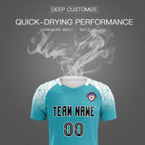Custom Aqua Classic Soccer Training Sets Jersey For Adults/Kids