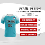 Custom Aqua Classic Soccer Training Sets Jersey For Adults/Kids