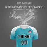 Custom Aqua Classic Soccer Training Sets Jersey For Adults/Kids