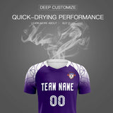 Custom Purple Classic Soccer Training Sets Jersey For Adults/Kids