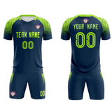 Custom Midnight Blue Classic Soccer Training Sets Jersey For Adults/Kids