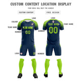 Custom Midnight Blue Classic Soccer Training Sets Jersey For Adults/Kids