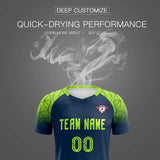 Custom Midnight Blue Classic Soccer Training Sets Jersey For Adults/Kids