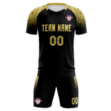 Custom Black Classic Soccer Training Sets Jersey For Adults/Kids