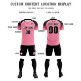 Custom Light Pink Classic Soccer Training Sets Jersey For Adults/Kids