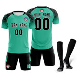 Custom Green Classic Soccer Training Sets Jersey For Adults/Kids