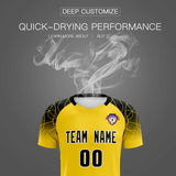 Custom Gold Classic Soccer Training Sets Jersey For Adults/Kids