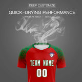 Custom Red Classic Soccer Training Sets Jersey For Adults/Kids