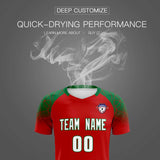 Custom Red Classic Soccer Training Sets Jersey For Adults/Kids