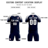 Custom Navy Classic Soccer Training Sets Jersey For Adults/Kids