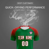Custom Kelly Green Classic Soccer Training Sets Jersey For Adults/Kids