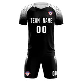Custom Black Classic Soccer Training Sets Jersey For Adults/Kids
