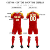 Custom Red Classic Soccer Training Sets Jersey For Adults/Kids