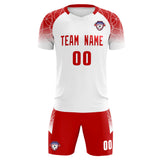 Custom White Classic Soccer Training Sets Jersey For Adults/Kids