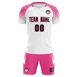 Custom White Classic Soccer Training Sets Jersey For Adults/Kids