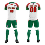 Custom White Classic Soccer Training Sets Jersey For Adults/Kids