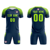 Custom Midnight Blue Classic Soccer Training Sets Jersey For Adults/Kids