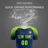 Custom Midnight Blue Classic Soccer Training Sets Jersey For Adults/Kids