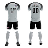 Custom Silver Classic Soccer Training Sets Jersey For Adults/Kids