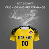 Custom Gold Classic Soccer Training Sets Jersey For Adults/Kids