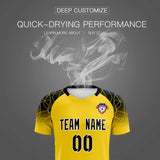 Custom Gold Classic Soccer Training Sets Jersey For Adults/Kids