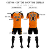 Custom Orange Classic Soccer Training Sets Jersey For Adults/Kids