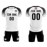 Custom White Classic Soccer Training Sets Jersey For Adults/Kids
