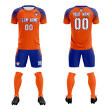 Custom Orange Classic Soccer Training Sets Jersey For Adults/Kids