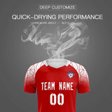 Custom Red Classic Soccer Training Sets Jersey For Adults/Kids
