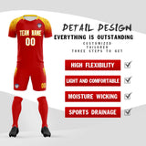 Custom Red Classic Soccer Training Sets Jersey For Adults/Kids
