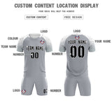 Custom Silver Classic Soccer Training Sets Jersey For Adults/Kids