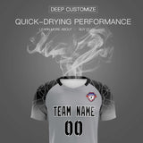 Custom Silver Classic Soccer Training Sets Jersey For Adults/Kids