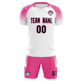 Custom White Classic Soccer Training Sets Jersey For Adults/Kids