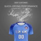 Custom Light Blue Classic Soccer Training Sets Jersey For Adults/Kids