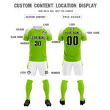 Custom Green Classic Soccer Training Sets Jersey For Adults/Kids