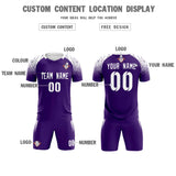 Custom Purple Classic Soccer Training Sets Jersey For Adults/Kids