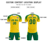 Custom Gold Classic Soccer Training Sets Jersey For Adults/Kids