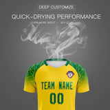 Custom Gold Classic Soccer Training Sets Jersey For Adults/Kids