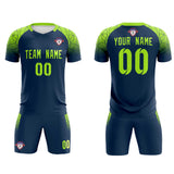Custom Midnight Blue Classic Soccer Training Sets Jersey For Adults/Kids
