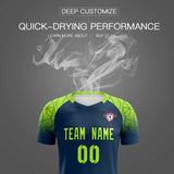 Custom Midnight Blue Classic Soccer Training Sets Jersey For Adults/Kids